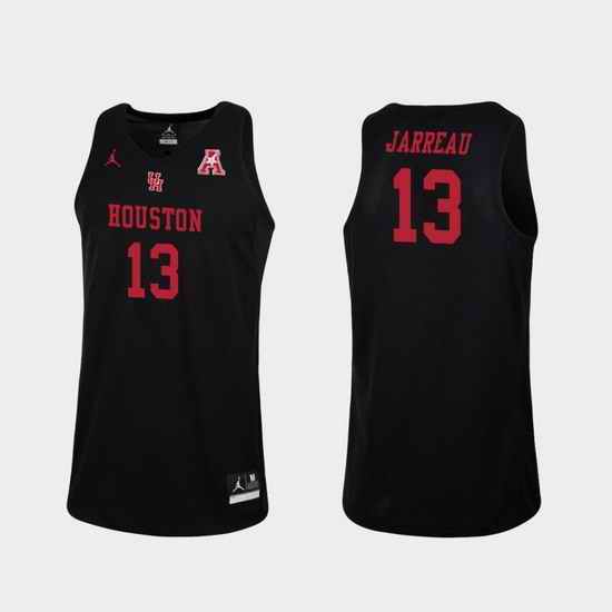 Men Houston Cougars Dejon Jarreau Black Replica College Basketball Jersey